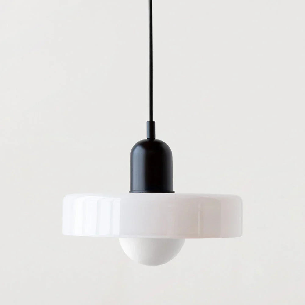 Bauhaus Pendant Light Made of Colored Glass