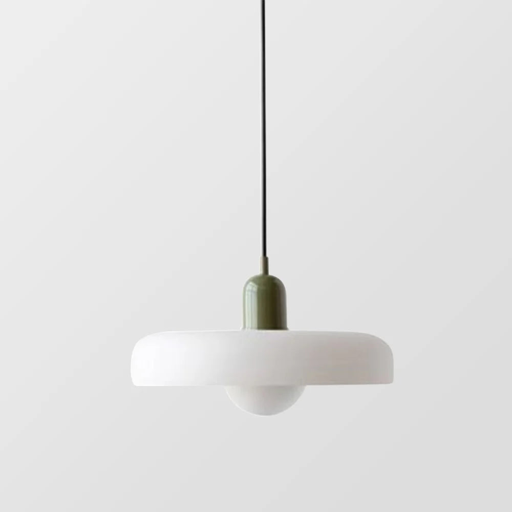 Bauhaus Pendant Light Made of Colored Glass