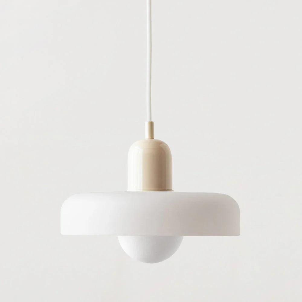 Bauhaus Pendant Light Made of Colored Glass