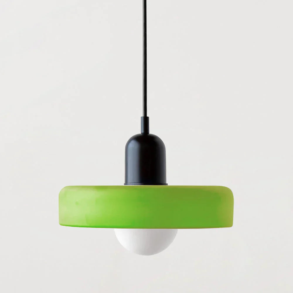 Bauhaus Pendant Light Made of Colored Glass