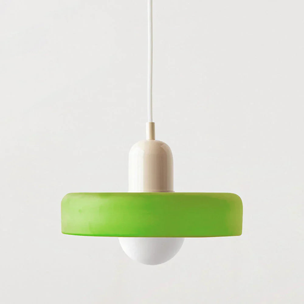 Bauhaus Pendant Light Made of Colored Glass