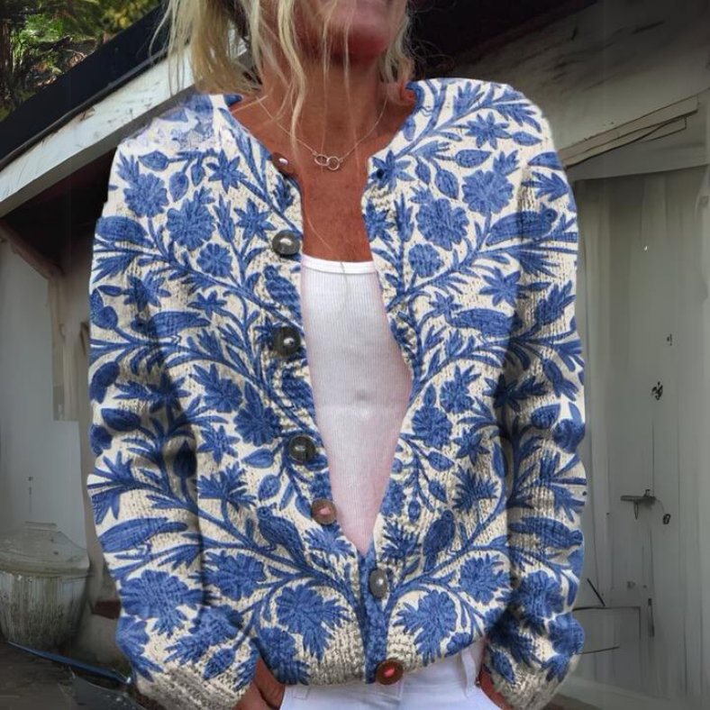 Betina – Vest with Floral Print