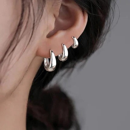 Bold Essential Hoop Earrings Trio