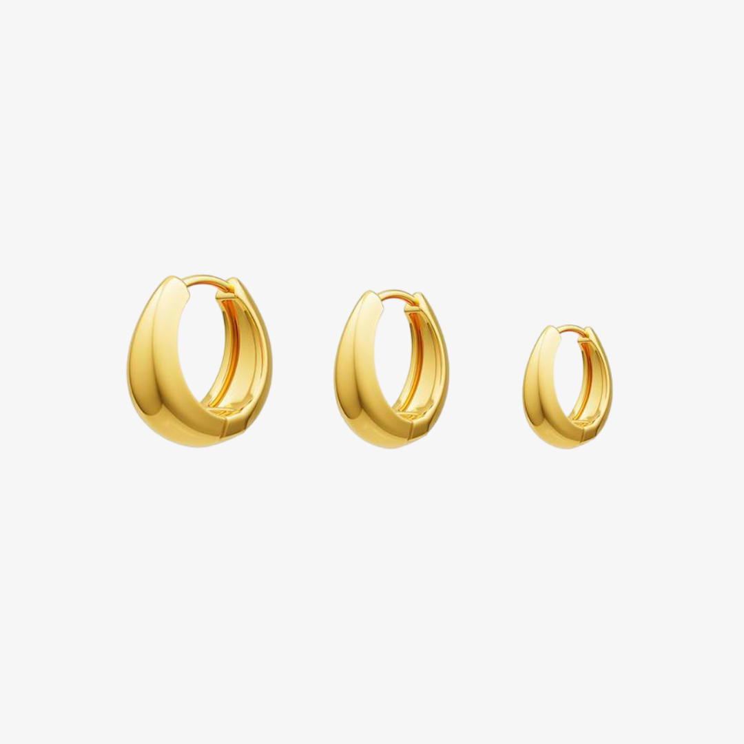Bold Essential Hoop Earrings Trio