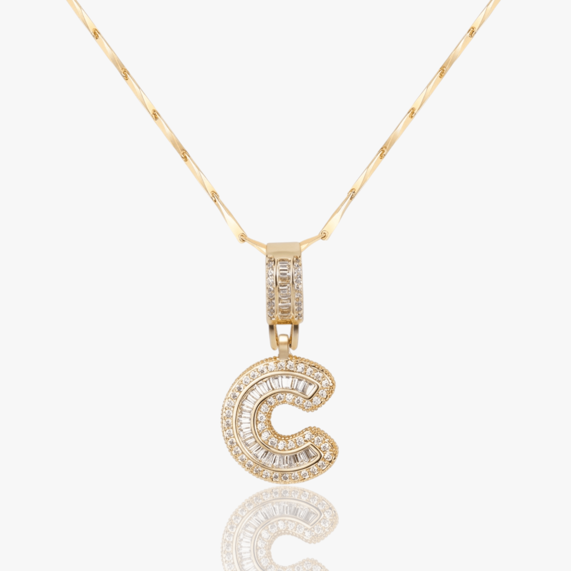 Bold Letter Initial Necklace