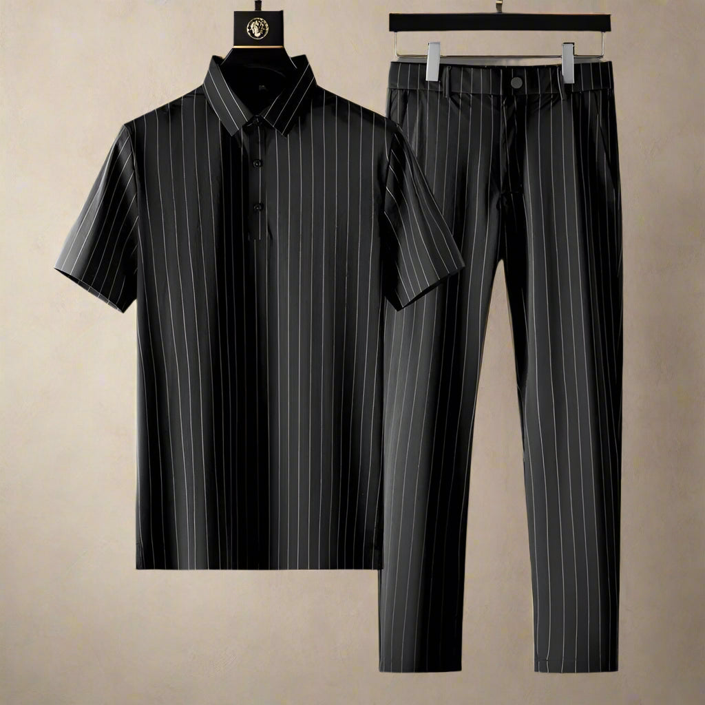 Braith - Comfortable Striped 2-Piece Set