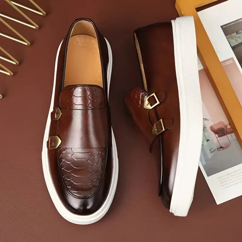 Brentley – Leather Buckle Shoes