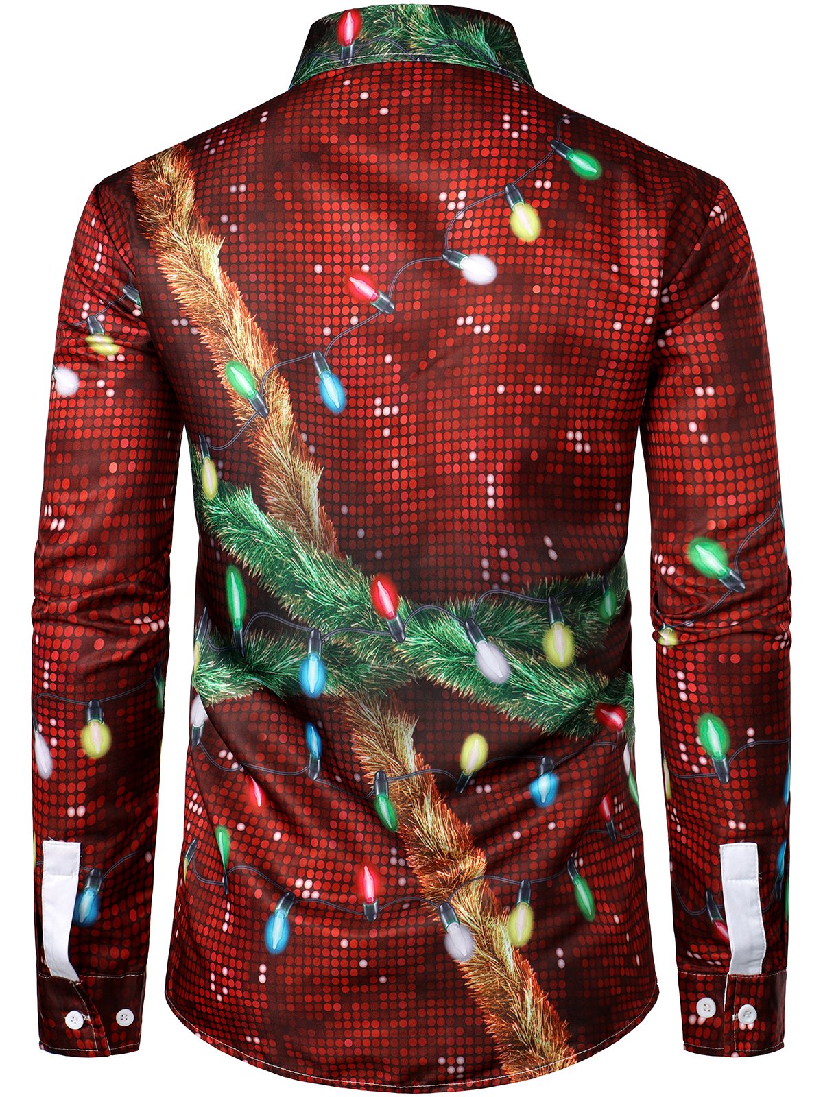 Bryce – Men's Christmas Outfit, Themed Top, Festive Button-Up Shirt with Long Sleeves