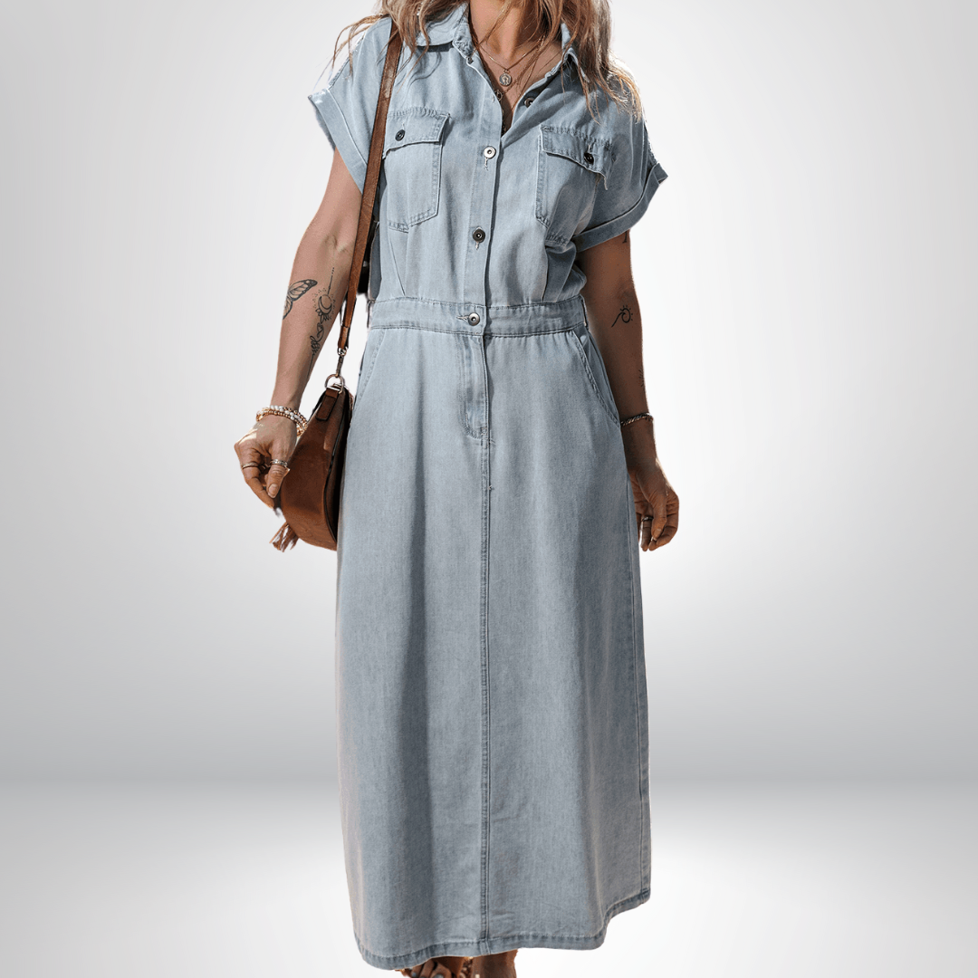 Brygida – Elegant Denim Dress