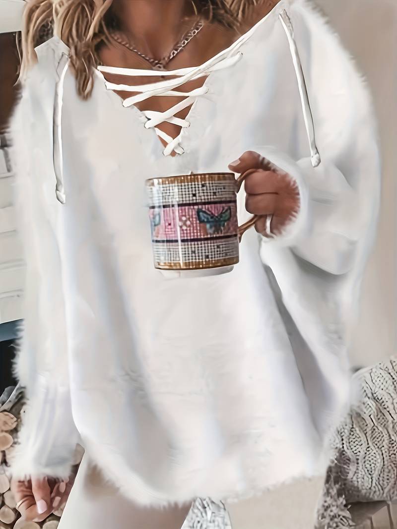 Callahan – Casual Long Sleeve Sweater with V-Neck