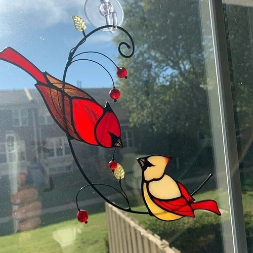 Cardinal Bird Engraved Ornament