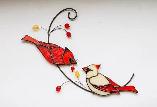 Cardinal Bird Engraved Ornament