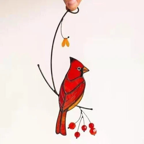 Cardinal Bird Engraved Ornament