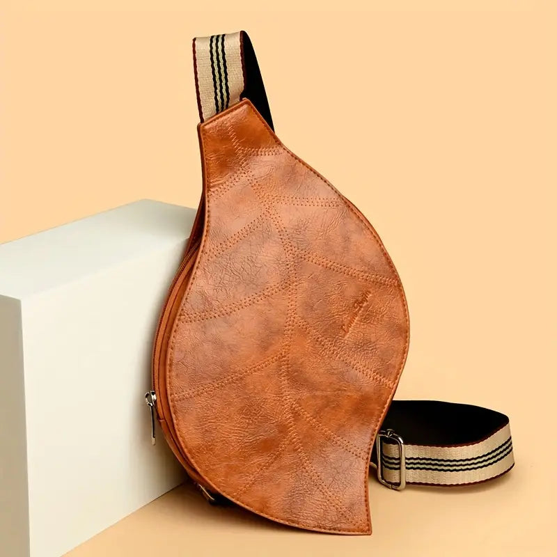 Carmela – Leather Crossbody Bag with Adjustable Strap and Buckle