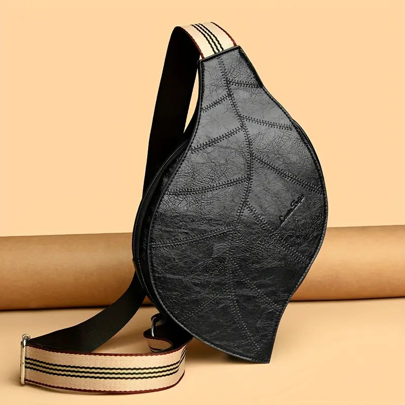 Carmela – Leather Crossbody Bag with Adjustable Strap and Buckle