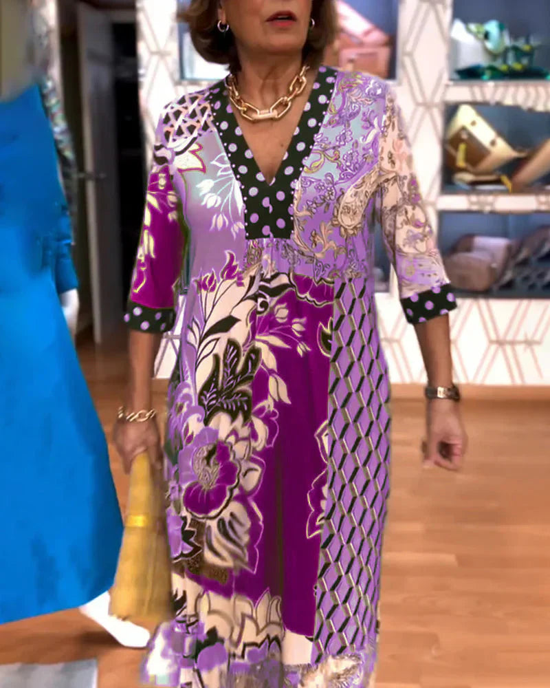 Charmaine – Elegant Summer Dress with V-Neck
