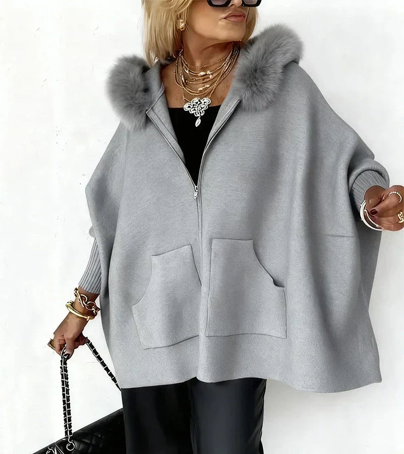 Chiaka – Oversized Coat with Zipper
