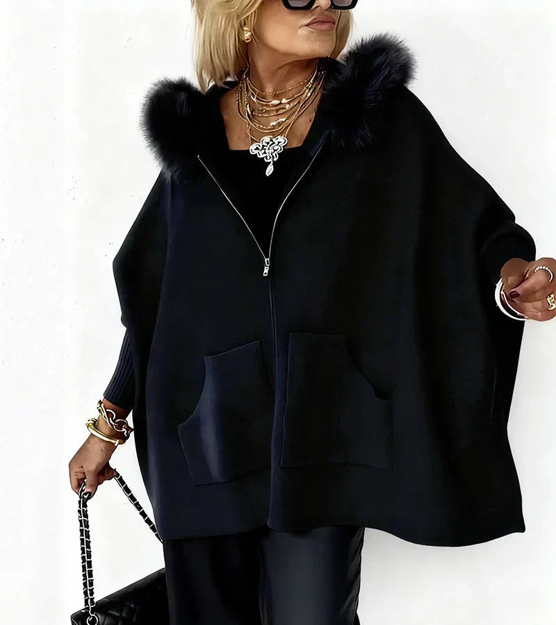 Chiaka – Oversized Coat with Zipper