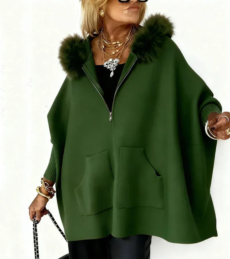 Chiaka – Oversized Coat with Zipper