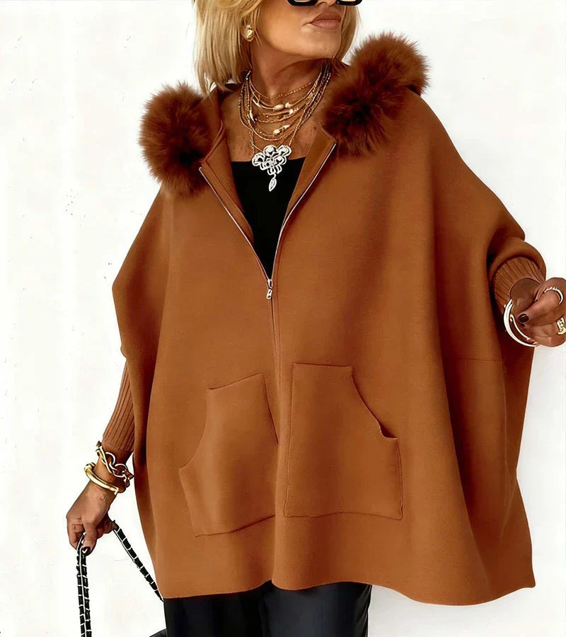 Chiaka – Oversized Coat with Zipper