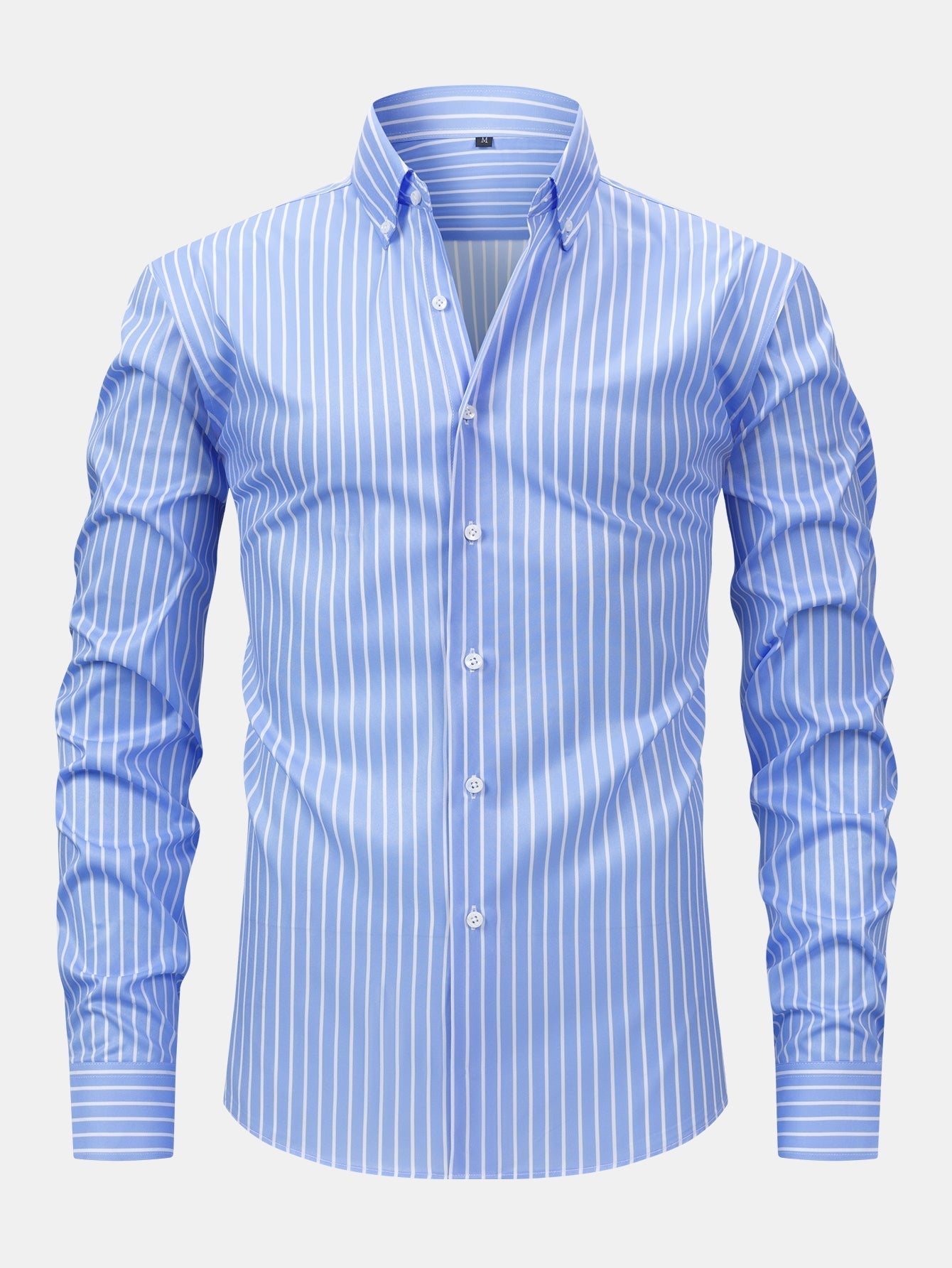 Curtis – Long-Sleeved Striped Shirt with Buttons