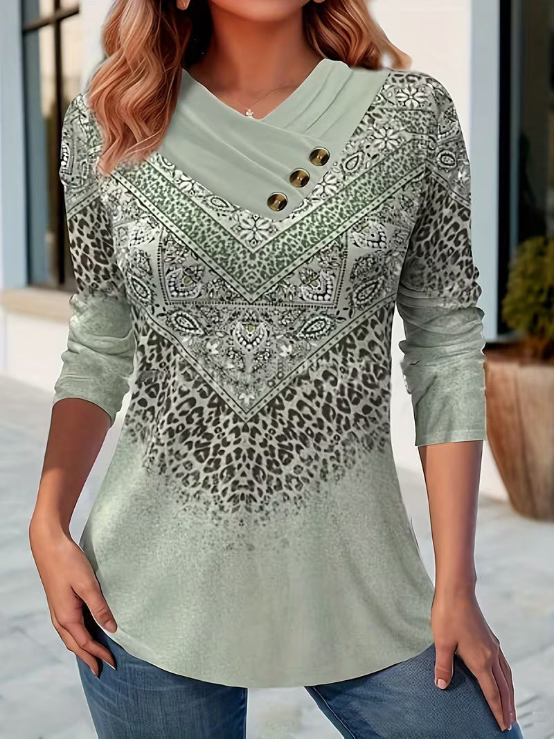 Dainora – Rochie mini în stil etnic cu imprimeuri tătare