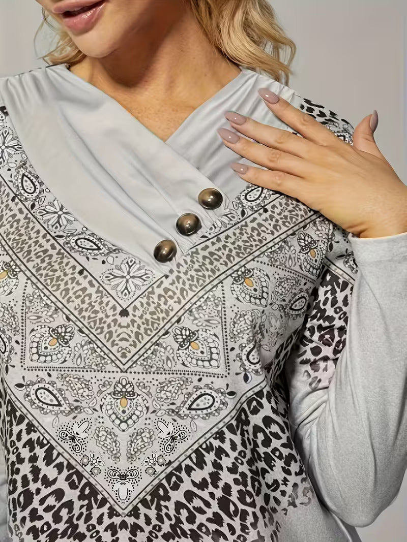 Dainora – Rochie mini în stil etnic cu imprimeuri tătare