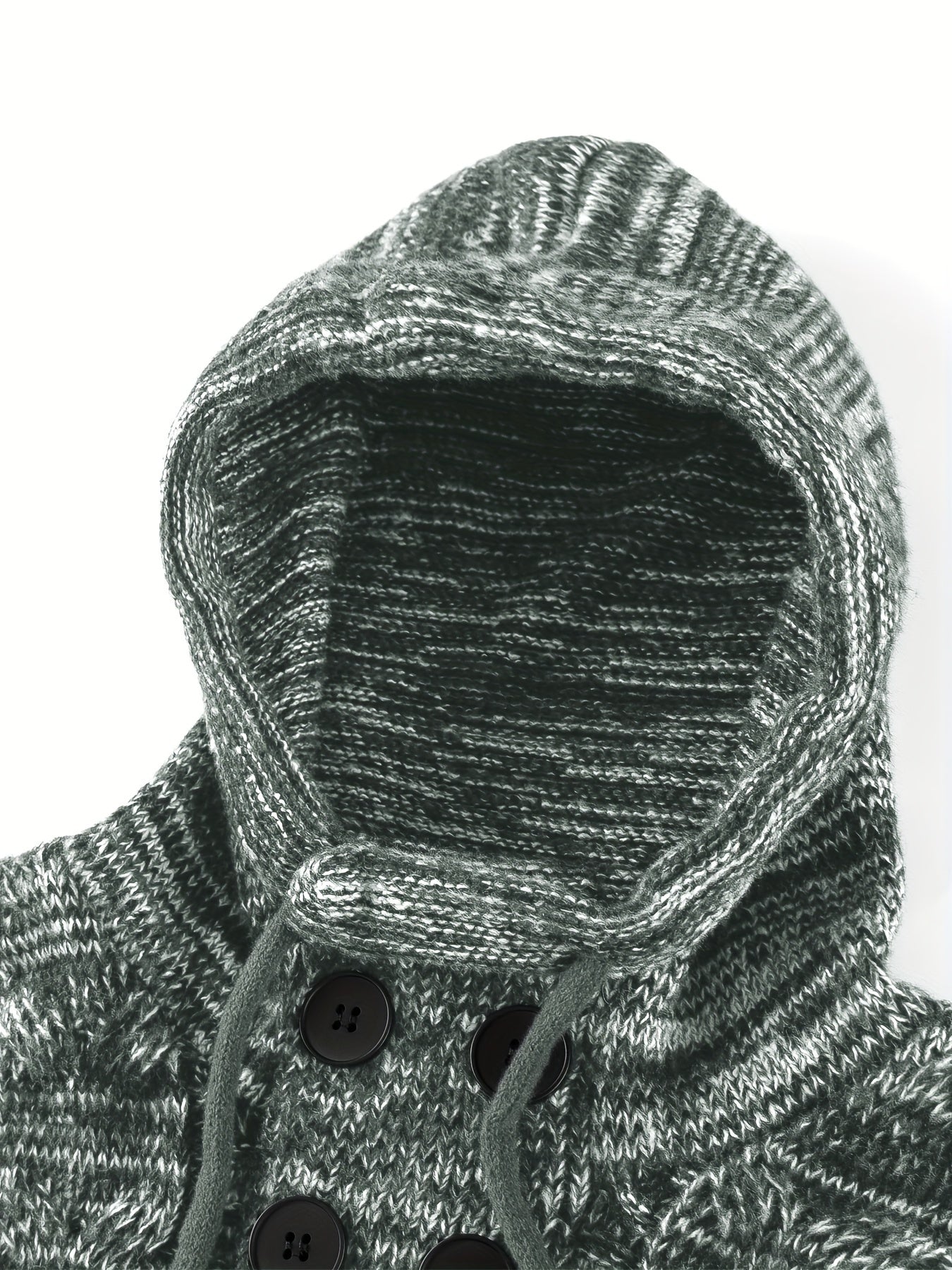 Damiaan – Casual Long Sleeve Knit Hoodie