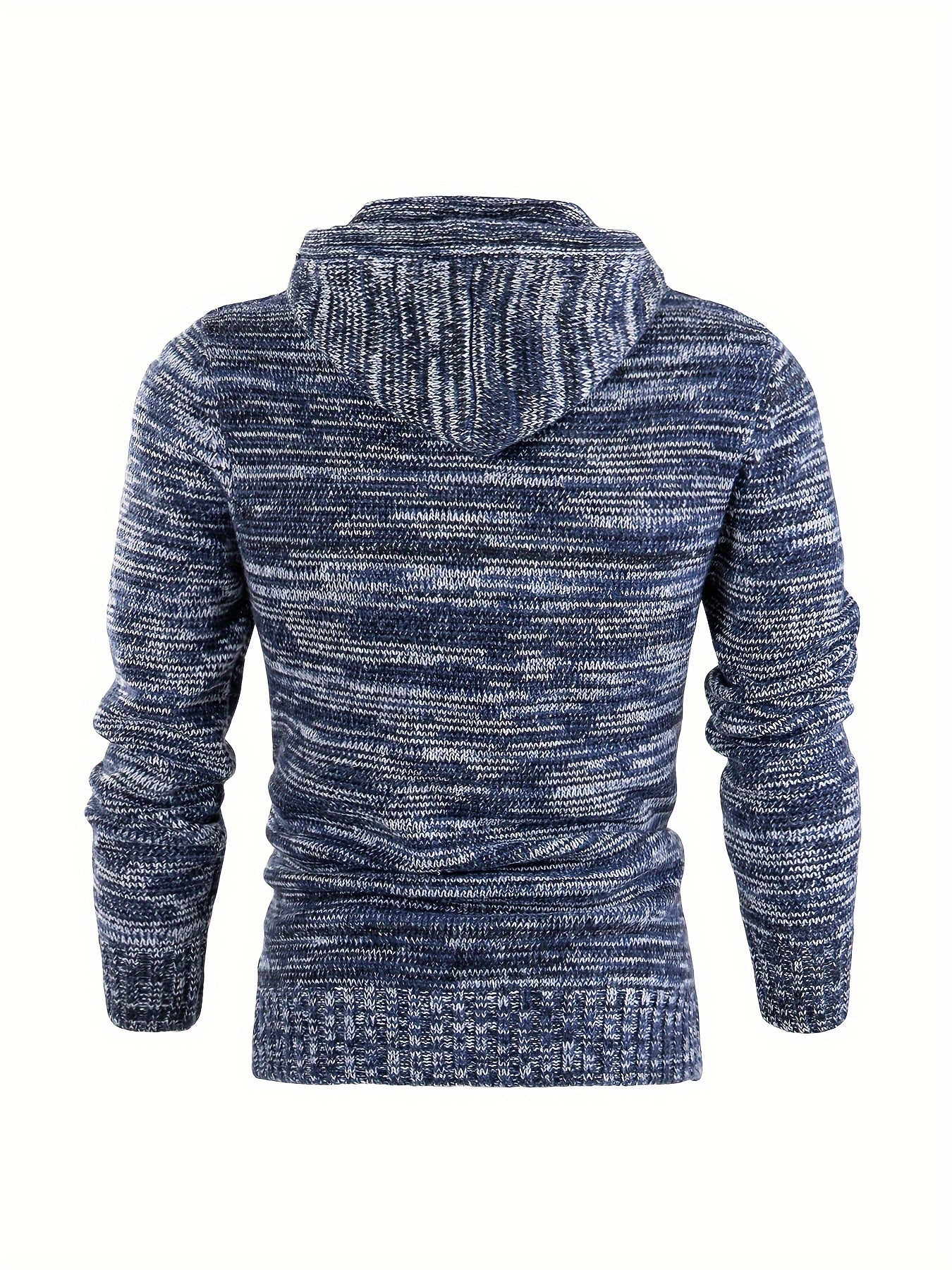 Damiaan – Casual Long Sleeve Knit Hoodie