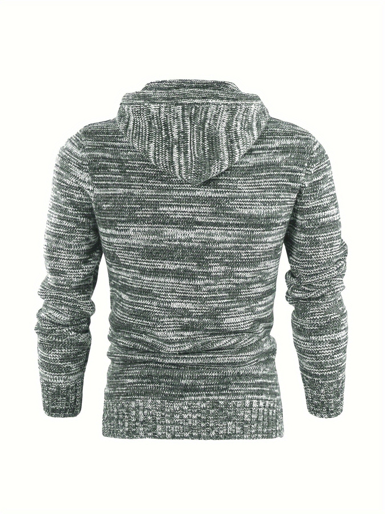 Damiaan – Casual Long Sleeve Knit Hoodie