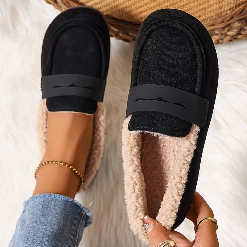 Deren – Antislip loafers met fleece voering