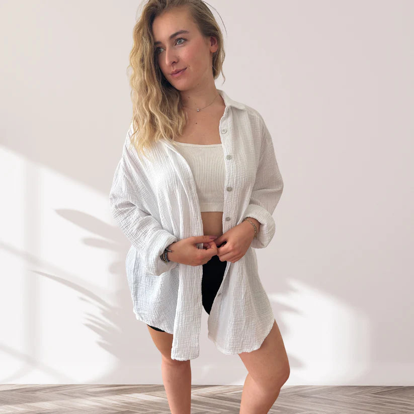 Eliza - Horus Cotton Shirt in Plus Size