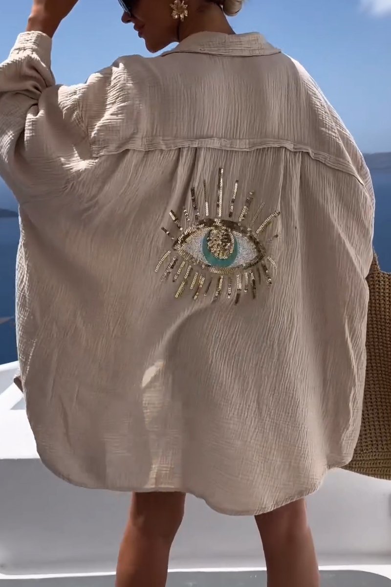 Eliza - Horus Cotton Shirt in Plus Size