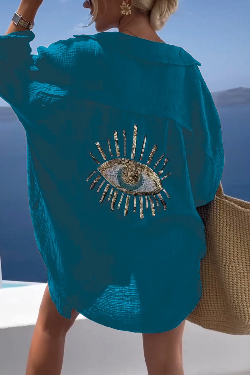 Eliza - Horus Cotton Shirt in Plus Size