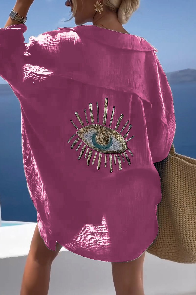Eliza - Horus Cotton Shirt in Plus Size