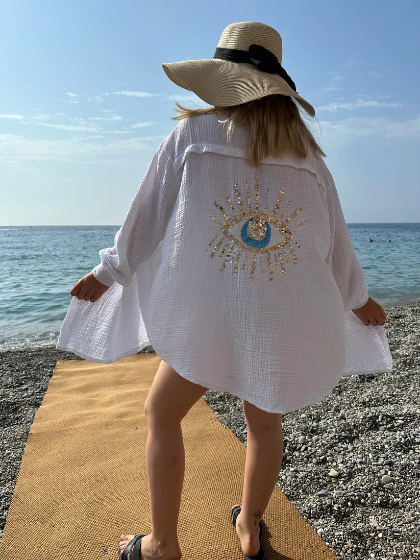 Eliza - Horus Cotton Shirt in Plus Size