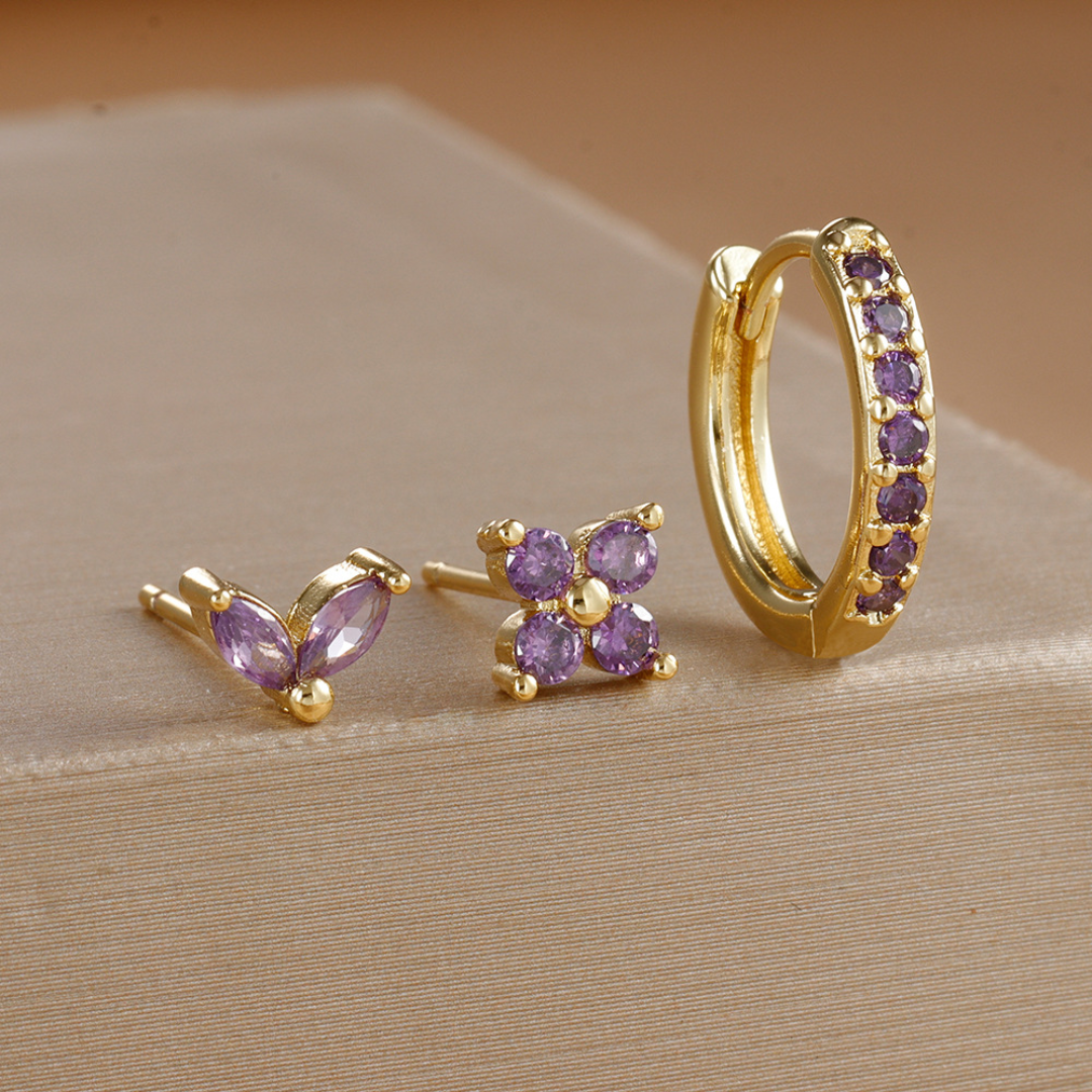 Elysian Tulip Hoop Earring Set