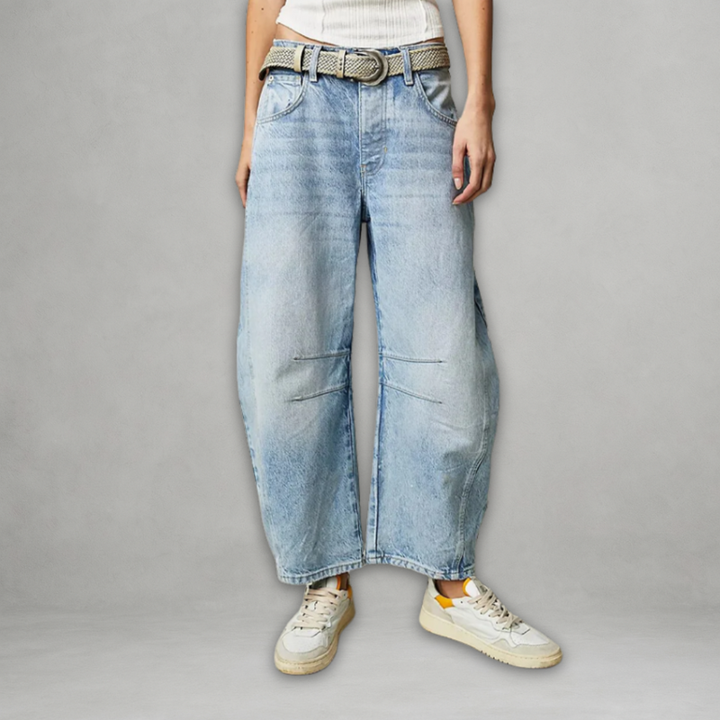 Entela – Casual Loose Jeans with Pocket