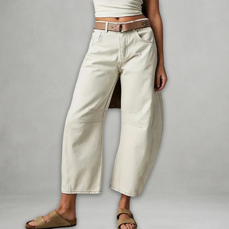 Entela – Casual Loose Jeans with Pocket