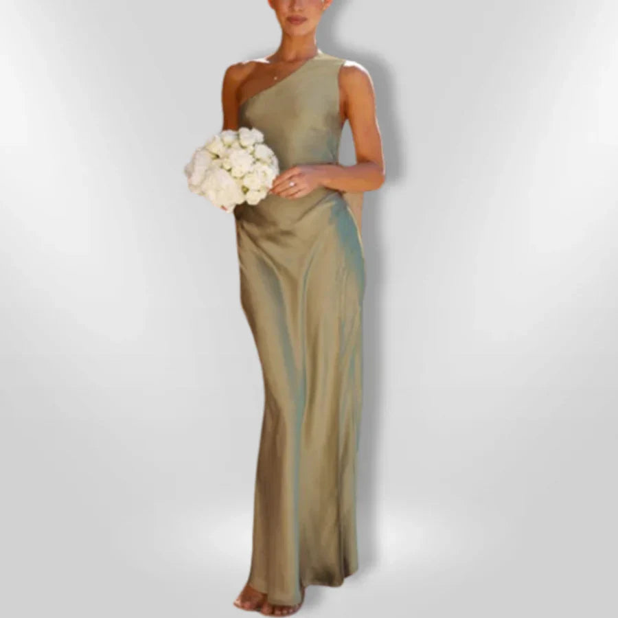 Erminia – Asymmetrical Dress with Slit
