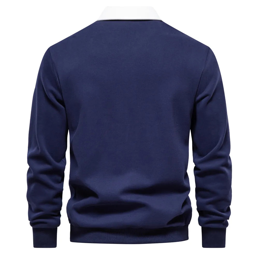 Eugen – Classic Winter Polo Design Sweatshirt