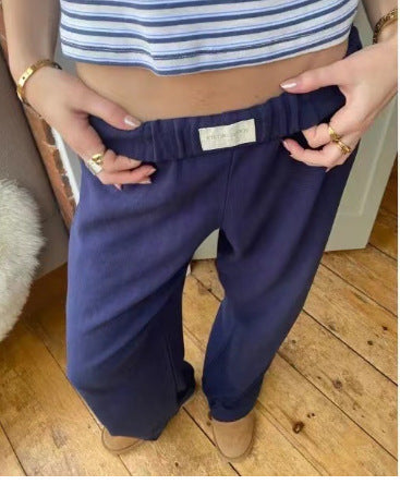 Evgenia - Wide-Leg Lounge Pants with Elastic Waistband