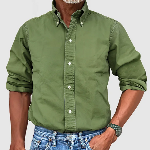 Ewan - Casual Long Sleeve Shirt with Buttons