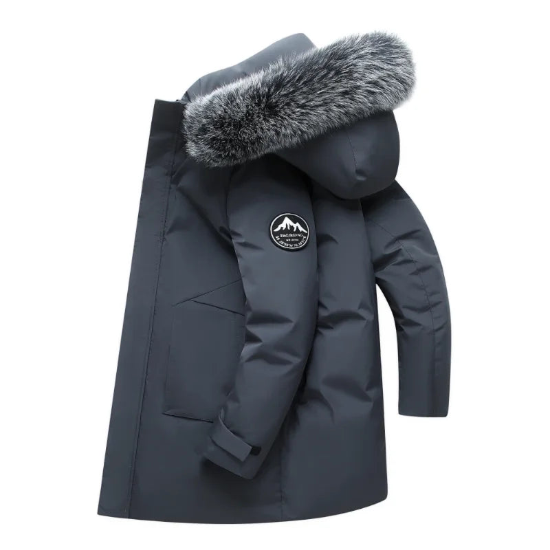 Eyal - Elegant Bouclier Parka with Long Sleeves