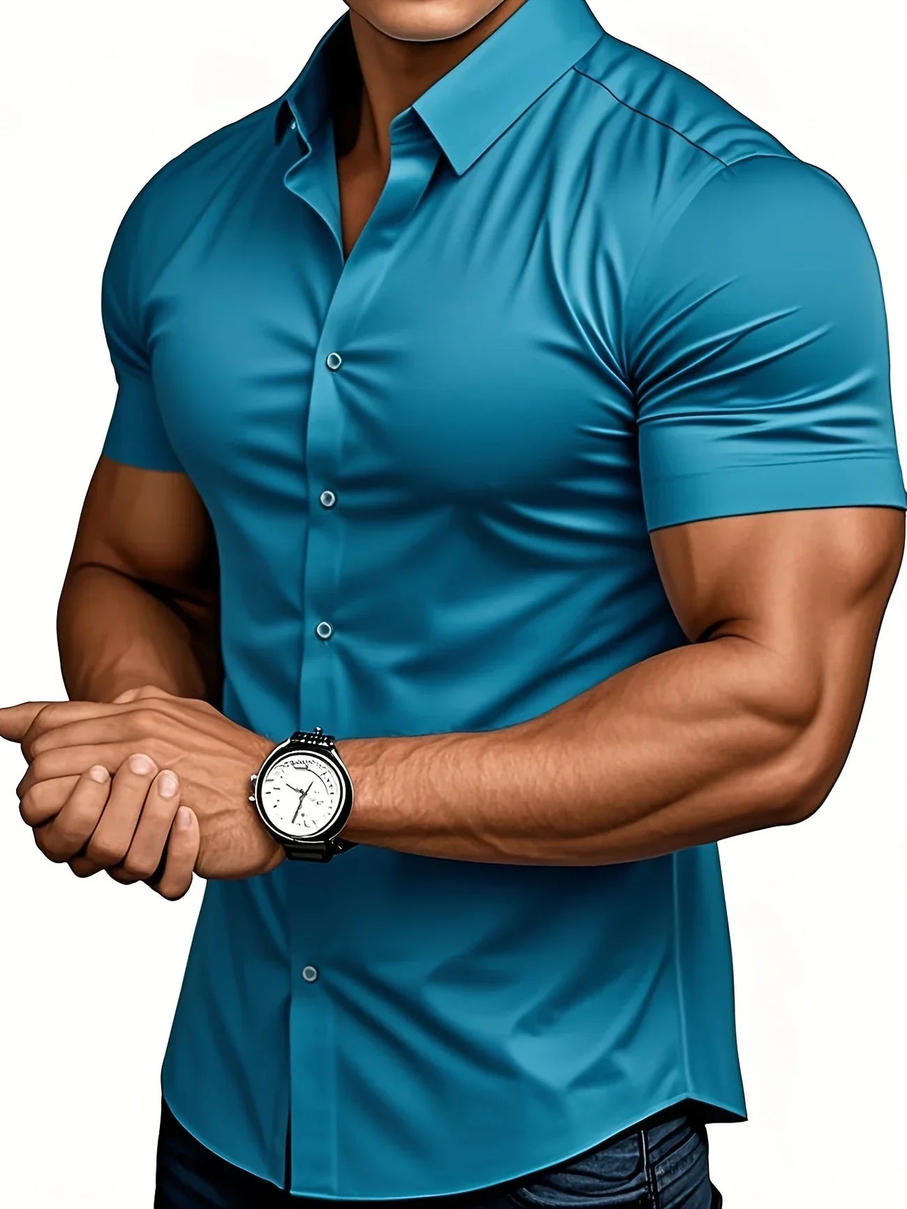 Ezra – Elegant Slim-Fit Shirt with Buttons