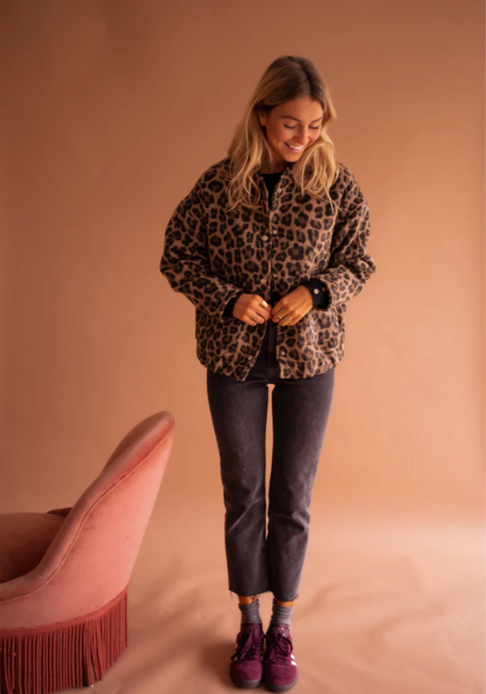 Fairuza – Leopard Jacket with Buttons
