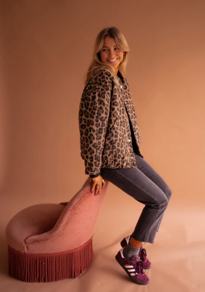Fairuza – Leopard Jacket with Buttons