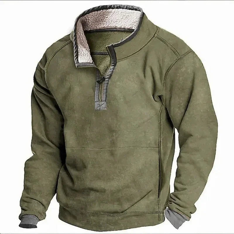 Farley – Fleece-Lined Zip-Up Pullover