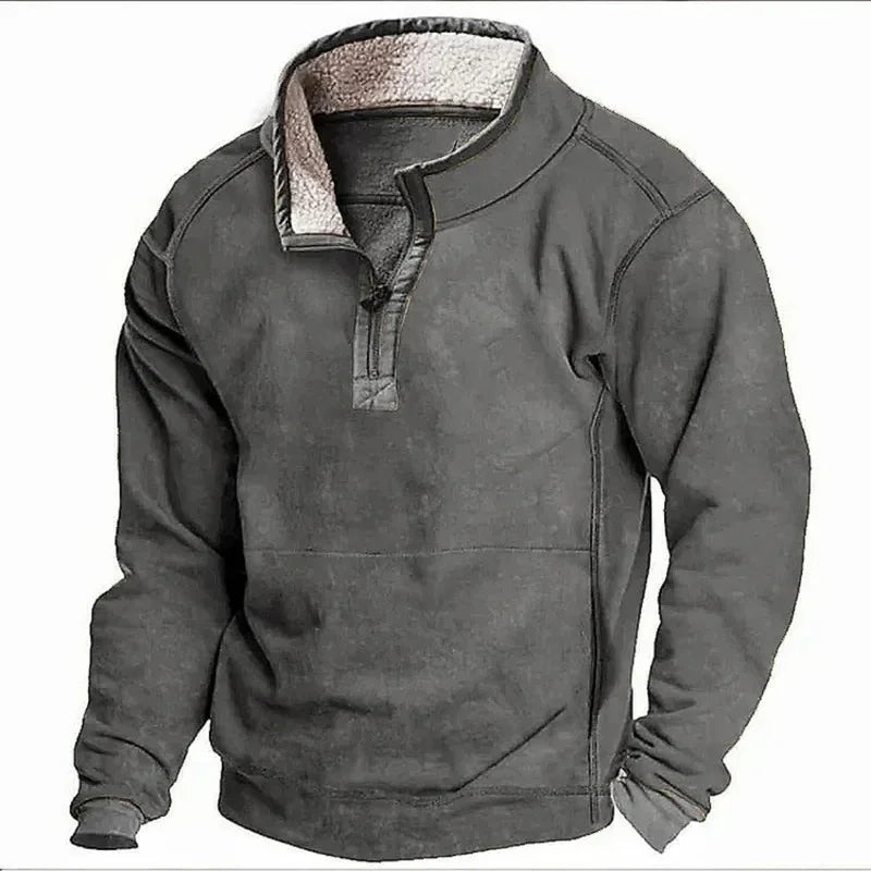Farley – Fleece-Lined Zip-Up Pullover