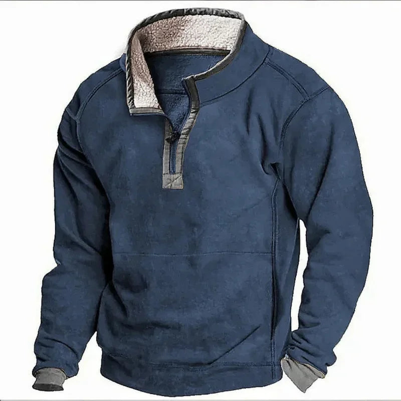 Farley – Fleece-Lined Zip-Up Pullover
